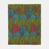 Calathea-Pflanze Fleecedecke (Vorderseite)