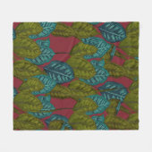 Calathea-Pflanze Fleecedecke (Vorderseite (Horizontal))