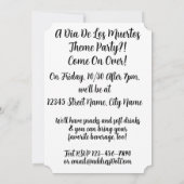 Calavera Amigas Einladung (Rückseite)