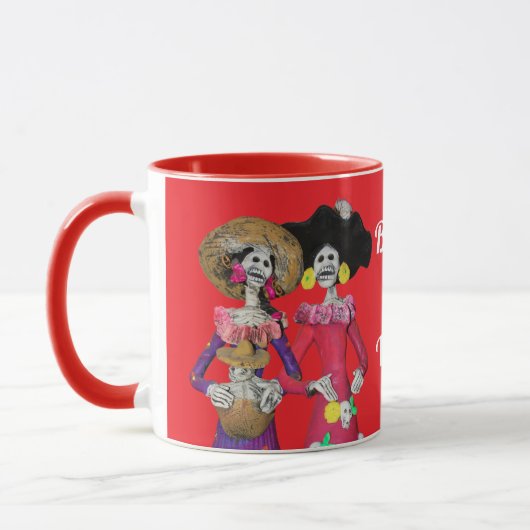 Calavera Amigas Tasse (Links)