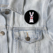 Calavera Bunny Rabbit Zucker-Schädel-Tag Der Button (Beispiel)
