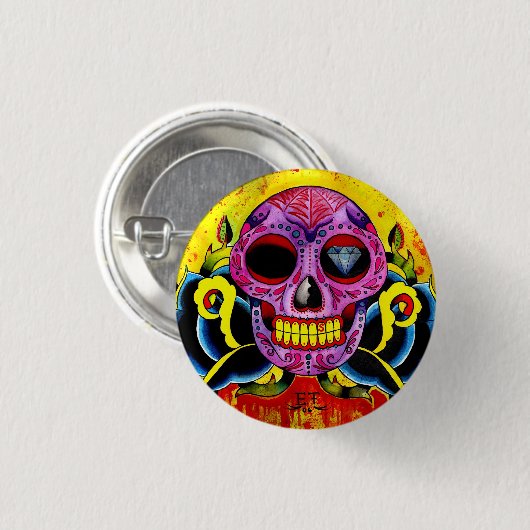 Calavera Button (Vorne & Hinten)