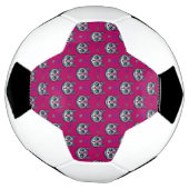 Calavera Cat Art Pattern Fußball (Gedreht)