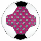 Calavera Cat Art Pattern Fußball (Vorderseite)