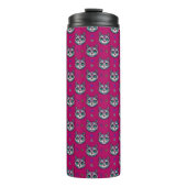 Calavera Cat Art Pattern Thermosbecher (Vorderseite)