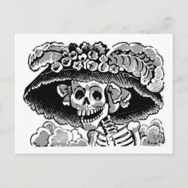 Calavera catrina Postkarte