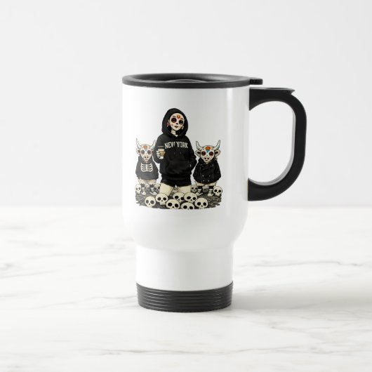 Calavera & Coo Uhr Reisebecher (Rechts)