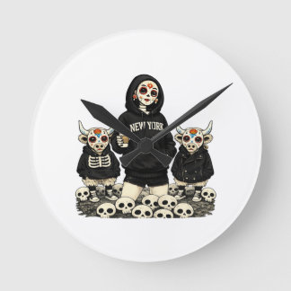 Calavera & Coo Watch Runde Wanduhr