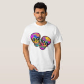 Calavera Couple Dia De Los Muertos T-Shirt (Vorne ganz)