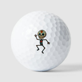 Calavera Dancer Golf Balls Golfball