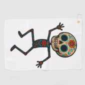 Calavera Dancer Golf Handtuch (Horizontal)