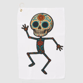 Calavera Dancer Golf Handtuch