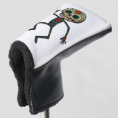Calavera Dancer Putter Cover Golf Headcover (3/4 Vorderseite)