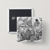 Calavera des 20. Jahrhunderts Button (Vorne & Hinten)