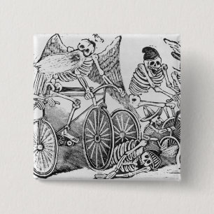 Calavera des 20. Jahrhunderts Button