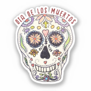 Calavera Dia De Los Muertos Aufkleber