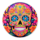 💙 💛 Calavera Drehung Knob Keramikknauf (Vorderseite)