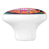 💙 💛 Calavera Drehung Knob Keramikknauf (Seitenansicht)