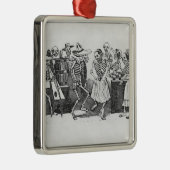 Calavera du Jarabe d'outretombe Silbernes Ornament (Rechts)