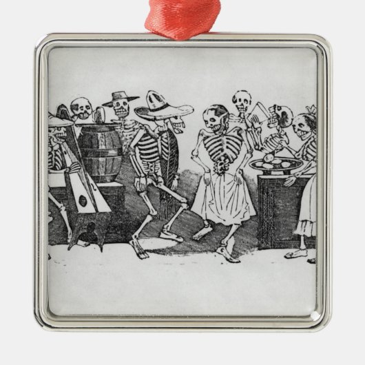 Calavera du Jarabe d'outretombe Silbernes Ornament (Vorne)
