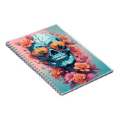 Calavera Floral Colorida Notizblock (Rechte Seite)