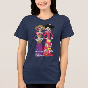Calavera Freundinnen Tri-Blend Shirt