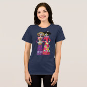 Calavera Freundinnen Tri-Blend Shirt (Vorderseite voll)