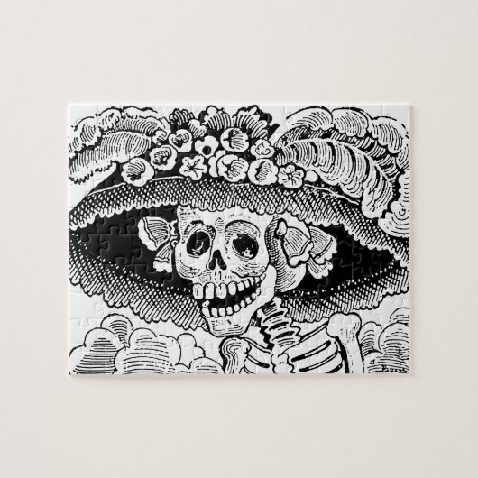 Calavera Garbancera (Catrina) durch José Posada Puzzle (Horizontal)