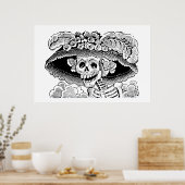 Calavera Garbancera von José Guadalupe Posada Poster (Küche)