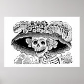 Calavera Garbancera von José Guadalupe Posada Poster (Vorne)