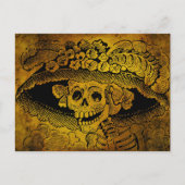 Calavera Garbancera von José Guadalupe Posada Postkarte (Vorderseite)