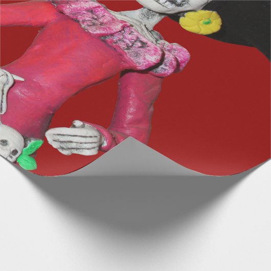 Calavera Hermanas Geschenkpapier (Ecke)