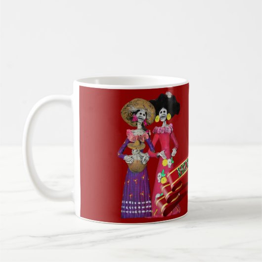 Calavera Hermanas Kaffeetasse (Links)