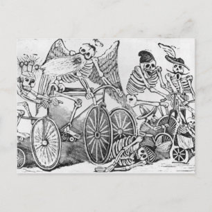 Calavera im 20. Jahrhundert Postkarte