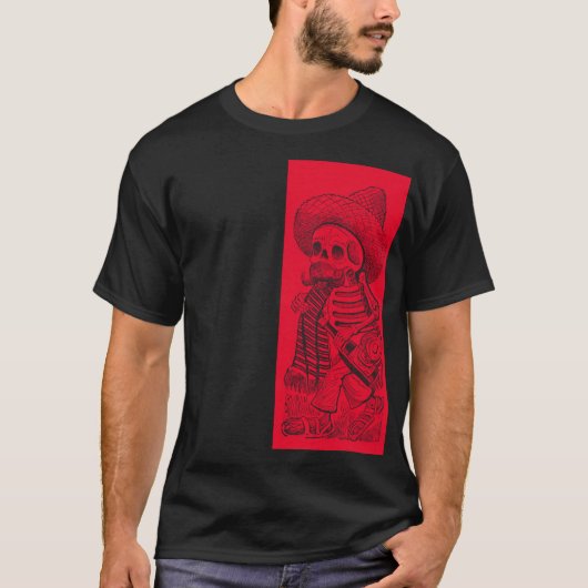 Calavera in Red T-Shirt (Vorderseite)