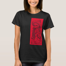 Calavera in Red T-Shirt
