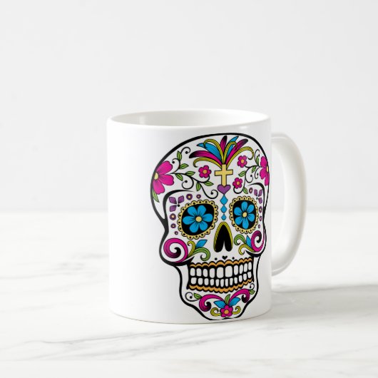 Calavera Kaffeetasse (VorderseiteRechts)