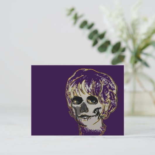 Calavera mamacita postkarte (Stehend Vorderseite)