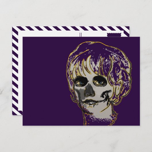 Calavera mamacita postkarte (Vorne/Hinten)