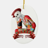 Calavera Mann Keramik Ornament (Vorne)