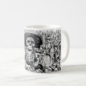 Calavera Oaxaqueña durch José Guadalupe Posada Kaffeetasse (VorderseiteRechts)