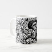 Calavera Oaxaqueña durch José Guadalupe Posada Kaffeetasse (Vorderseite Links)