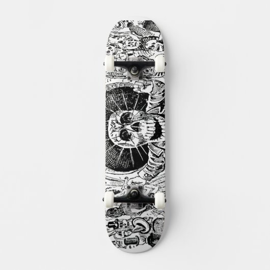 Calavera Oaxaqueña durch José Guadalupe Posada Skateboard (Vorderseite)