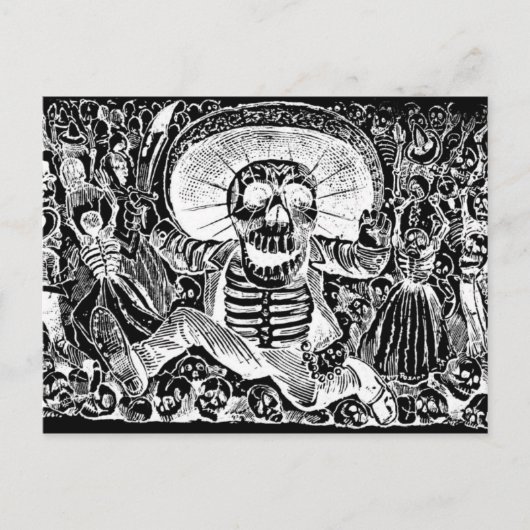 Calavera Oaxaquena Postcard Postkarte (Vorderseite)