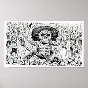 Calavera Oaxaqueña von José Guadalupe Posada 1903 Poster