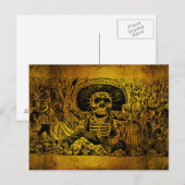 Calavera Oaxaqueña von José Guadalupe Posada Postkarte (Vorne/Hinten)