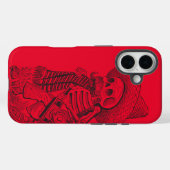 Calavera Red Case-Mate iPhone Hülle (Rückseite (Horizontal))