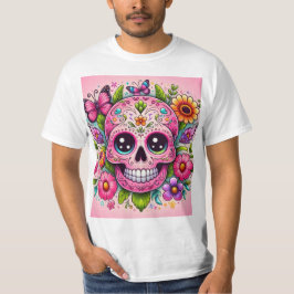 Calavera rosa infantil T-Shirt