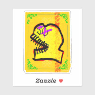 Calavera Skull Day of the Dead NFT Art Aufkleber