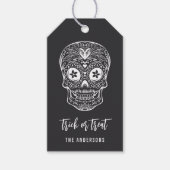 Calavera Skull Personalisiert Halloween Geschenkanhänger (Vorderseite)